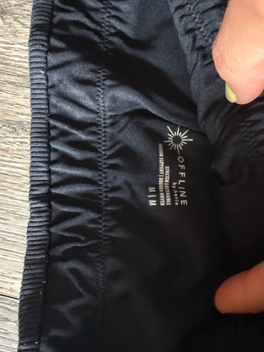 Black offline aerie workout set - Picture 3 of 3